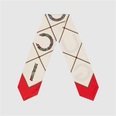 par amour gucci scarf|gucci print silk neck bow.